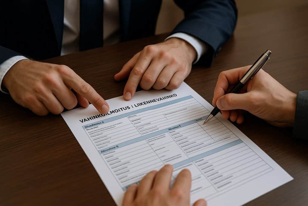 Liikennevahinkoilmoitus Liikennevahinkoilmoitus