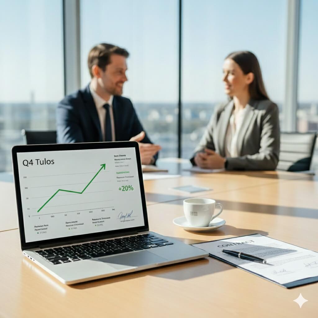 yhtiooikeudellinen-neuvonta helsinki Kannettavan tietokoneen näyttö osoittaa yrityksen kasvua ja yritysasianajajan antaman yhtiöoikeudellisen neuvonnan seurauksena.